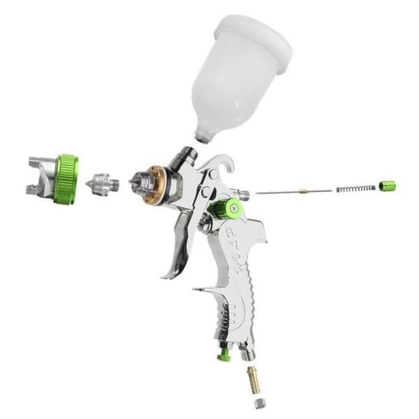 HVLP Spray Gun 600cc Cup 3 Nozzles 1.4MM 1.7MM 2MM