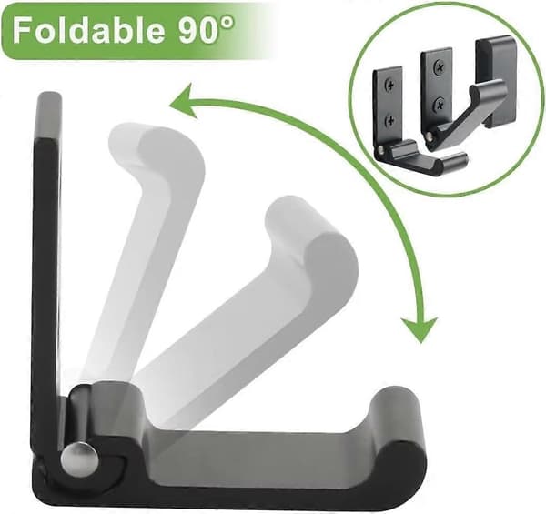 Heavy Duty Wall Hooks for Hanging Bags, Hats, Keys, and Headphones, 8-Pack Foldable Screw Hooks