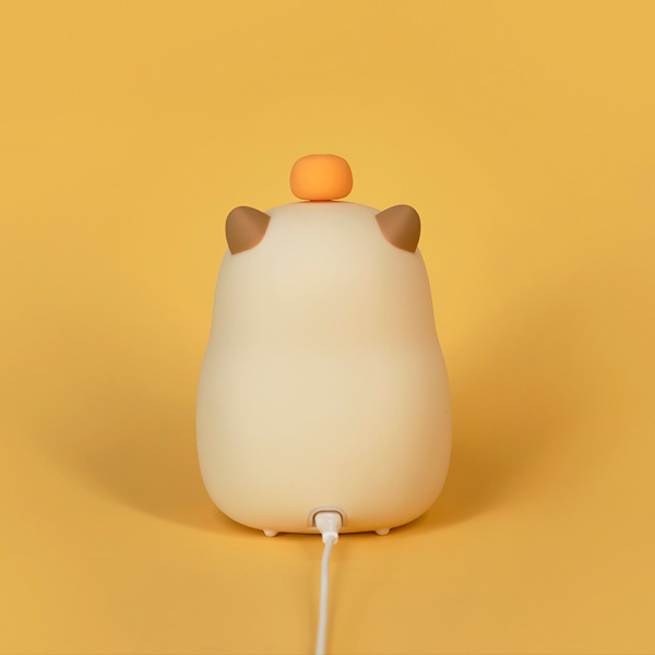 Capybara Silicone Rechargeable Alarm Clock Lamp Night Light