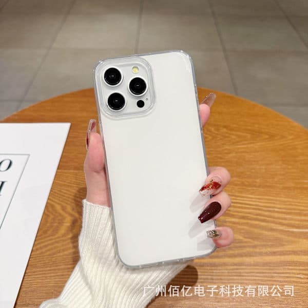 Compatible with Apple's Drop-Resistant Feather Yarn + PC Protective Phone Case, Durable Protective Cover Water Waves IP 16 PLUS Water Ripples IP 16 PLUS Vattenkrusningar IP 16 PLUS