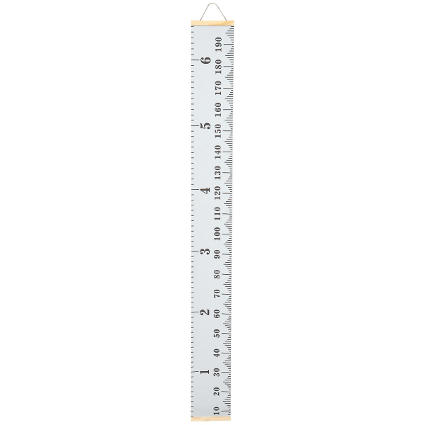 1st Vägghängande linjal Barn Höjd Mätning Linjal Höjd Diagramhänge (grå)Grå200x20cm Grey 200x20cm