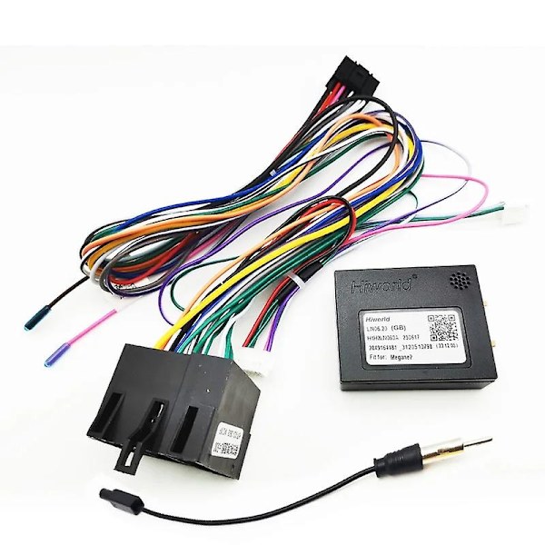 CANBus Decoder ISO Radio Kabeladapter 16-Pin Kontakt Android til Renault Megane 2 Clio Mk3 db cable+ANT cable+ANT