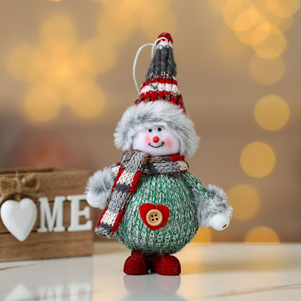 3 st julgranshängande prydnader, julgranshängande figurer för hemfestdekorationer