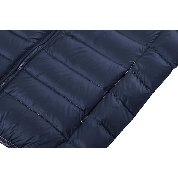 Damjacka med luva, lättviktsdunjacka, vindtät, packbar, tunn passform, ytterkläder, 3XL, marinblå 3XL Navy