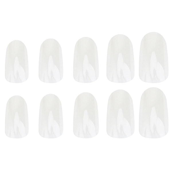 Falske negler Gel Manikyr Tips Korte Runde Akrylnegler Kvadratiske Korte Akrylnegler Falske Kiste NeglerN Natural 12x6x1cm