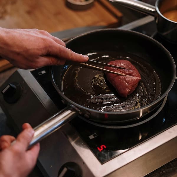 2 stk Profesjonelle kjøkkentenger i rustfritt stål, for matlaging og grilling