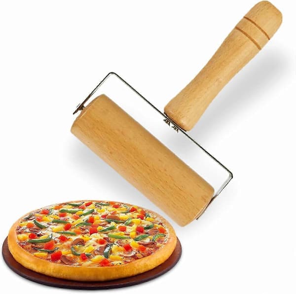 Dough Roller T-shaped Rolling Pin Pizza Roller Heavy Duty Handle Roller for Baking Pizza Pasta Pie Pastry Pie Crust Cookies (1 pc)