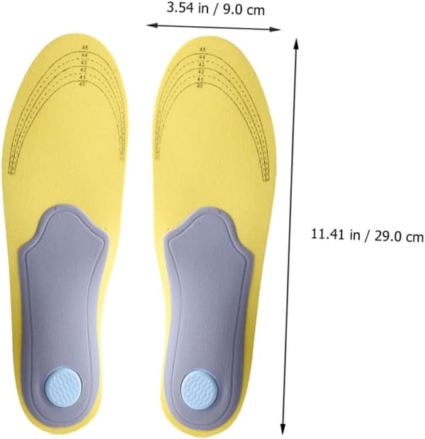 Unisex åndbare anti-sved skosåler 1 par Hi Poly