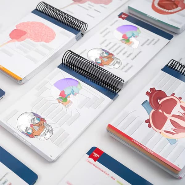 Arbejdsbog til anatomimærkning: 100+ sider fuldfarve anatomistudieguide med mærkede diagrammer og casestudier - Anatomistudieguide