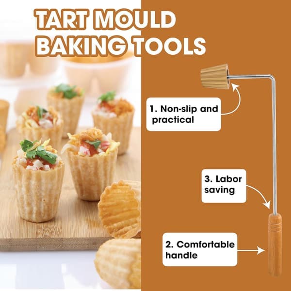 Malaysian Pie Tee Mold, Reusable Nyonya Egg Tart Baking Mold, Kitchen Baking Utensil, Frying Tool [Ho]