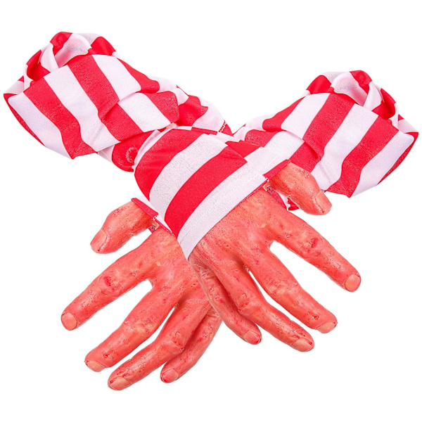 2 stk. Ødelagte Hånd Protese Hansker Halloween Falsk Hånd Smykker Triks Rekvisitter 30x10cm 30x10cm
