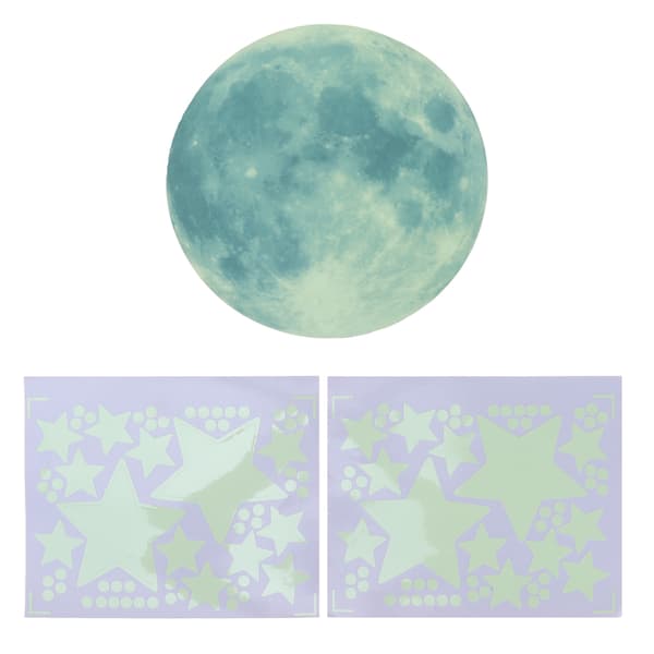 Planet Star Wall Decals Luminous Wall Decals for Kids Room