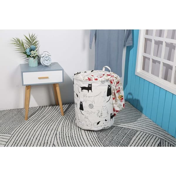 Laundry Baskets, Foldable Laundry Hampers Large Fabric Storage Bin Laundry Basket for Organizing Kids Room, Toys, Clothes