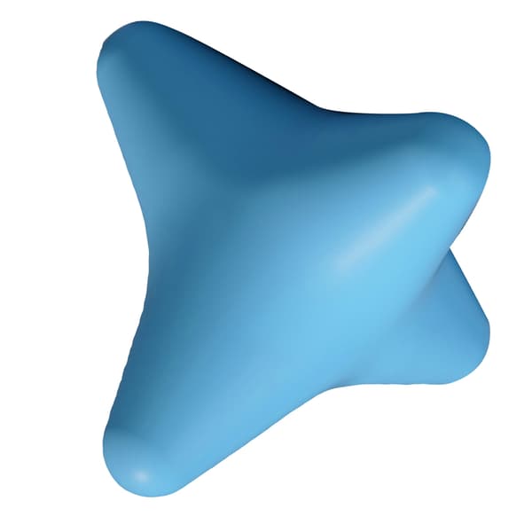 Four-Corner Massager Silicone Neck Plantar Muscle Soreness Pain Relief Trigger Point Deep Tissue Pressure Massage Tool Blue