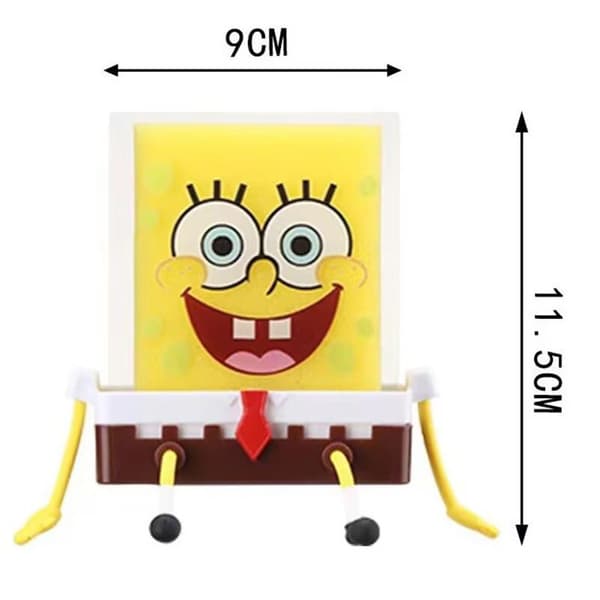 pc Cute Sponge Rack with 1 SpongeBob Kitchen Sponge, Kitchen Cleaning Sponge, Kitchen Hotel [GKS] 0.1 0.1