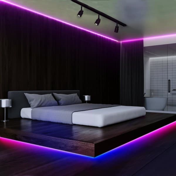 3m LED-stripe med RGB / Lysstripe / LED-list - USB flerfarget