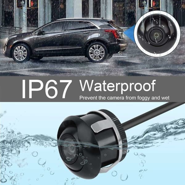 Universal 170° Wide Angle Rear View Camera – IP67 Waterproof Night Vision – Compatible with SUVs, Vans, and Trucks – Easy Installation