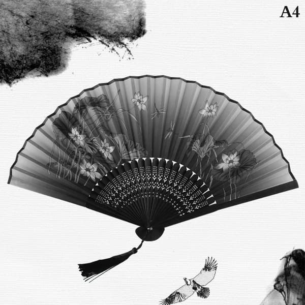 Folding Hand Fans Elegant Antique Style Hand Fan A4 A4