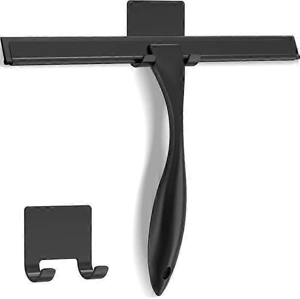Bathroom Cleaning Tool, Household Window Squeegee for Glass Doors, Cleaning 10 Inch, Black