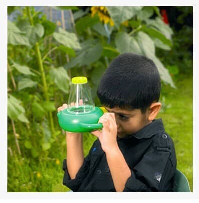 Insect Magnifying Box, Portable Insect Viewer with 4x Magnifier for Outdoor Educational Toy