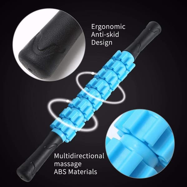 Massage Roller til lymfedrænage, muskelroller, terapirulle, lipo-roller til lindring af muskelsmerter, dybvævsmassage