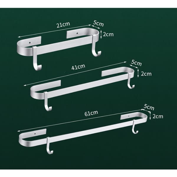 Håndklædeholder Håndklædeholder Ingen Boring 41cm Badehåndklædeholder til Bad,