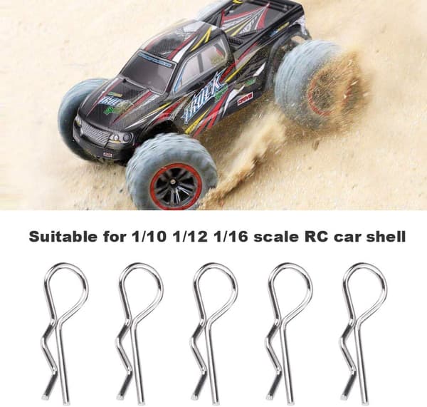 (1/10) RC-bilstift, RC-klämstift, 50 st RC-tillbehör R-typ