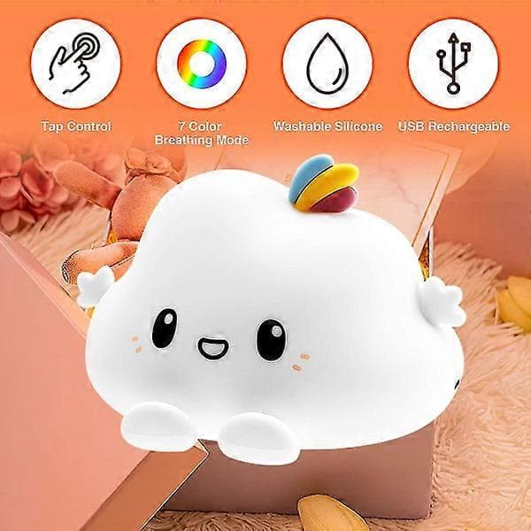 LED nattlampe barn sengelampe baby bærbar USB-lading