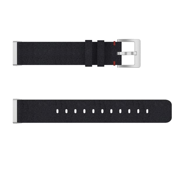 Canvas armbånd Fitbit Versa 3/Sense Sort