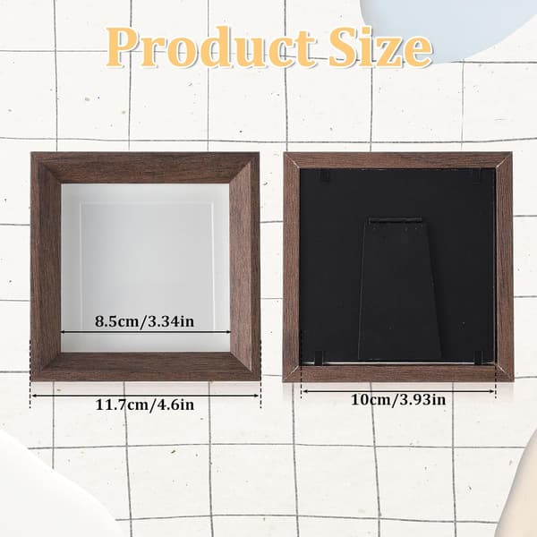4x4 Shadow Box billedramme, lille bryllup,