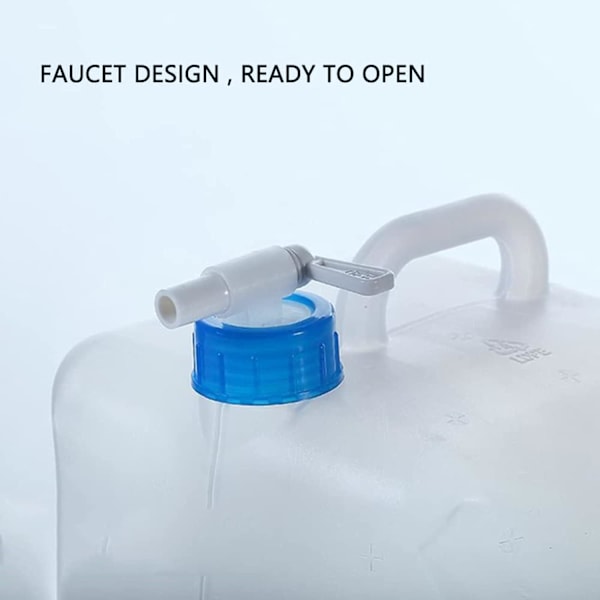 Vattenbehållare Kub med hopfällbar, transparent, kompakt design och BPA-fri konstruktion för dricksvatten och bad