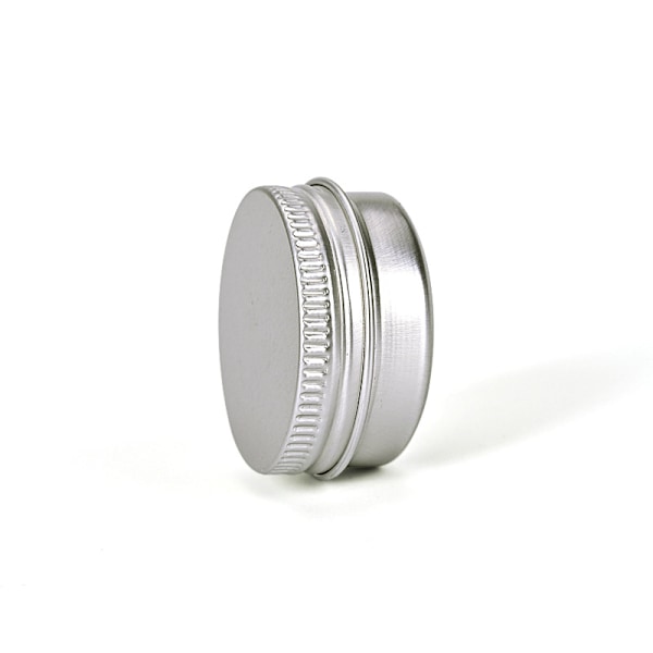 2 stk. 15 ml små ounce tomme sølv aluminium dåser metal stål dåser, prøve kosmetik beholder, glidende flaske æske