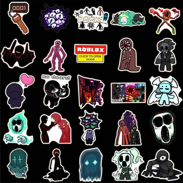 50 stk Roblox Figur Graffiti Dekaler for Dører, Laptop, Skateboard