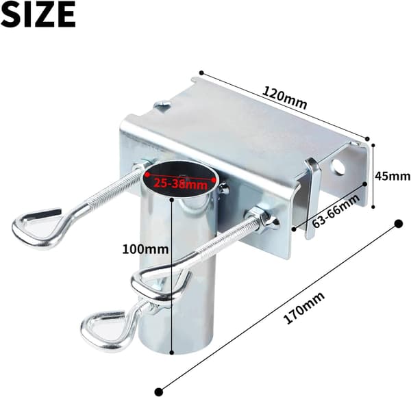 Parasol Base Balcony Parasol Base Parasol Holder for Garden Table Adjustable Umbrella Clamp for Balcony Parasol Mount for Table Ø25-38mm