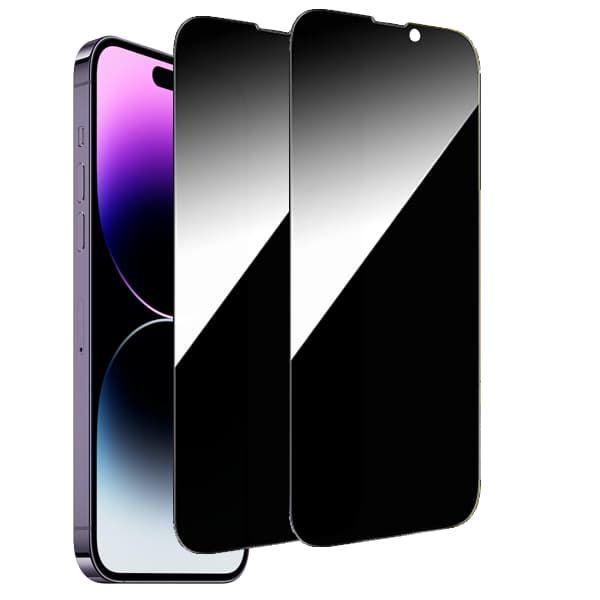 2-Pack iPhone 14 Pro Max Privacy Screen Protector - Tempered Glass, Anti-Spy Private Protection