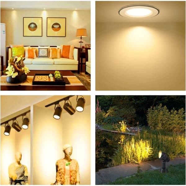 GU5.3 35W 12V Halogen Bulb, 400lm Warm White 2700K Dimmable, MR16 Halogen Spotlight, 6-pack