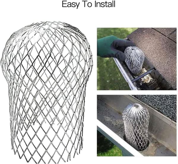 8-pack Gutter Guards Gutter Protection Aluminum Gutter Covers with Filter Gutter Covering Prevents Leaf Clogging 3.5 Inch