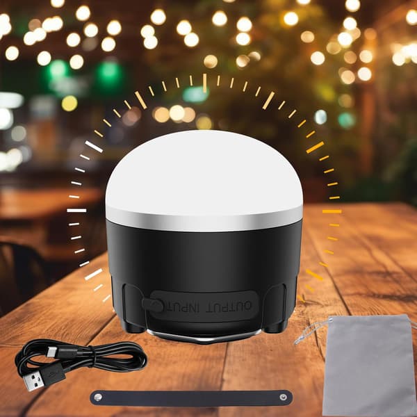 LED Rechargeable Camping Lantern - Portable Camping Light IP65 Ultra Waterproof Dustproof, Tent Lamp with 3 Modes