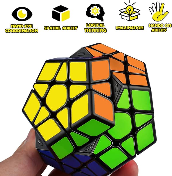 (Sort) Megaminx-terning, Dodecahedron Speed Puzzle Cube 3x3, Magi