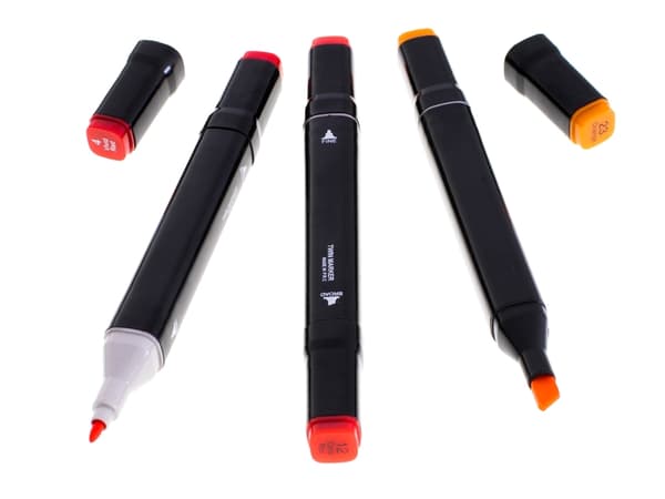 Dobbeltspidsede alkoholbaserede tuscher – 80-pak (f910) multifarvet multicolor multifärg