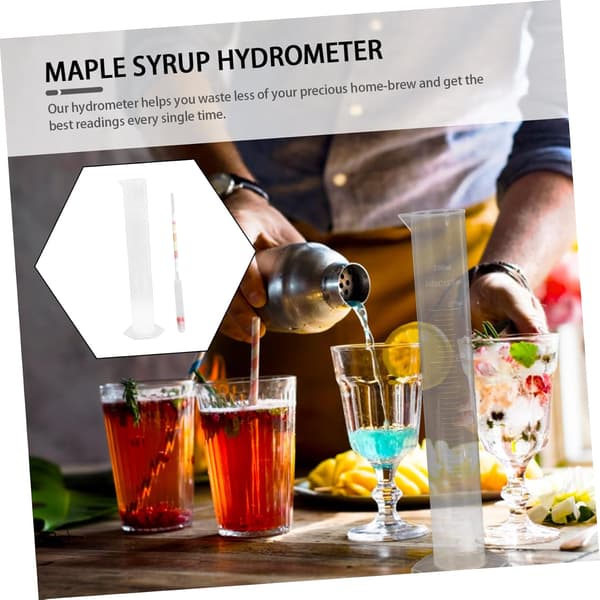 3 sæt hydrometer til vin alkohol hydrometer til brygning af vin værktøj måling til ølbrygning