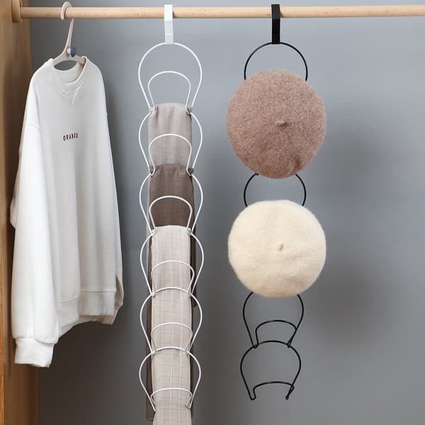Vit 10-pak baseballkasket-holder, hatstativ, parykholder, store