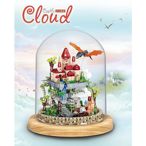 Miniature Byggeklodser Slot Mini Model Sæt Byggeklodser Gave Legetøj Børns Kreative Dekoration