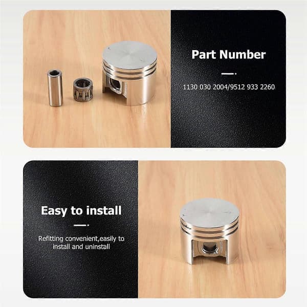38mm Piston and Piston Rings 10mm Piston Pin Needle Bearing Kit Fits Stihl Ms180 018 180 ChainsawBT