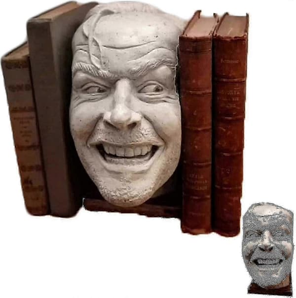 AURA Bokstöd för skrivbord - Jack Nicholson skulptur dekor