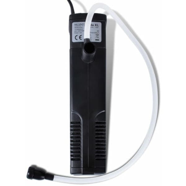 Akvariefilterpump med aktivt kol 600 l/h