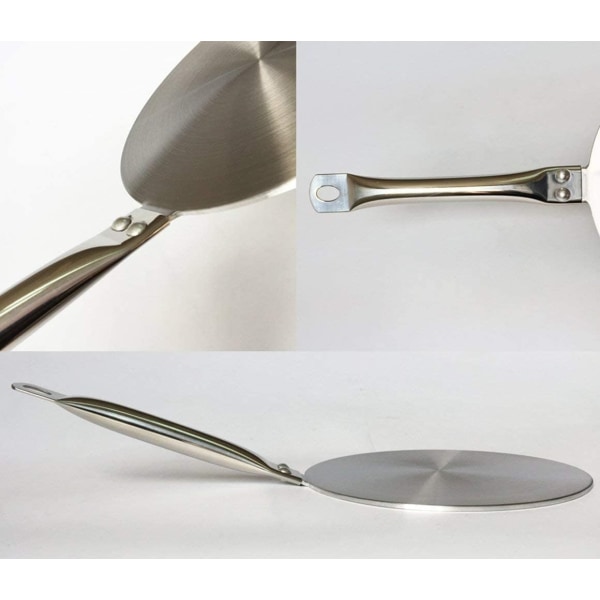 20 cm rustfritt stål Kaffe Melk Kokekar Ring Induksjonsadapter Plate Varmediffusor for Glass/Keramikk/Stainness Steel Kokekar