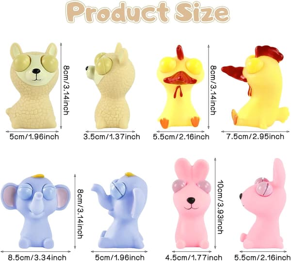Antistressilelu 4 kpl Pop ping Out EyesToys Squishy Squeeze To