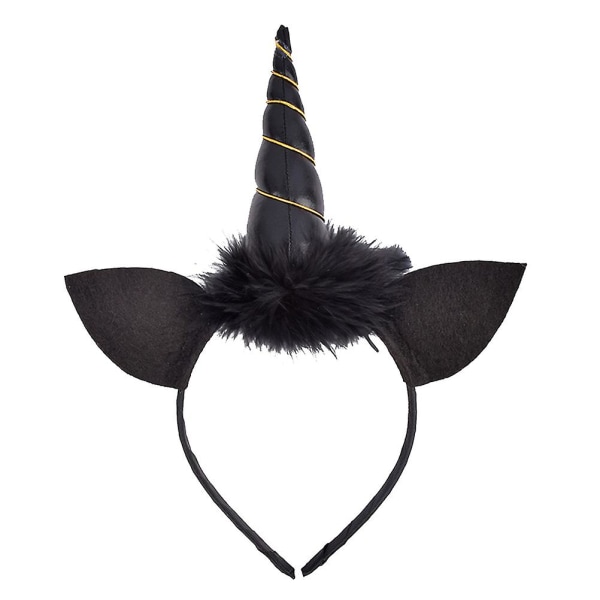 Scrunchies Sort Festlig Hovedbeklædning Sort Kunstig Pels Pandebånd Sort Pels Pandebånd Pels Hårbånd BlackM Black M