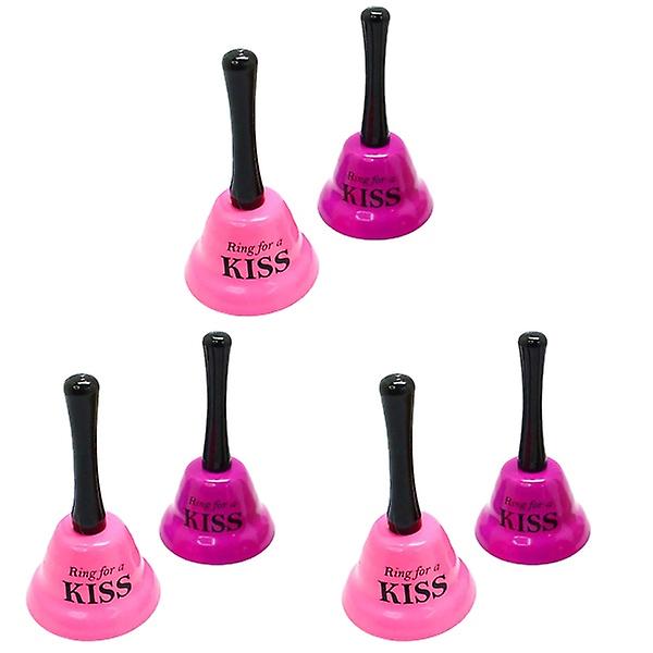 6 kpl Joulukoristeita Käsikellot Kiss Bells Party Funny Lelut (satunnainen väri)6 kpl13,5x7,5cm 6 pcs 13.5x7.5cm